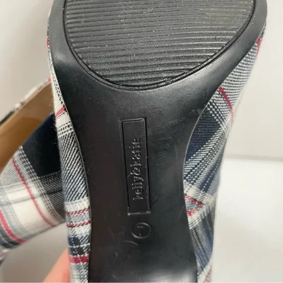 Kelly & Katie Plaid High Heel Pumps Women’s Size 7 - Holiday Preppy Classic - Picture 7 of 10